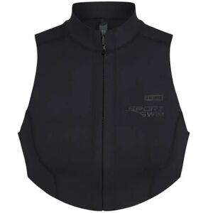 SKIMS NWT Sport Swim Zip-Front Top